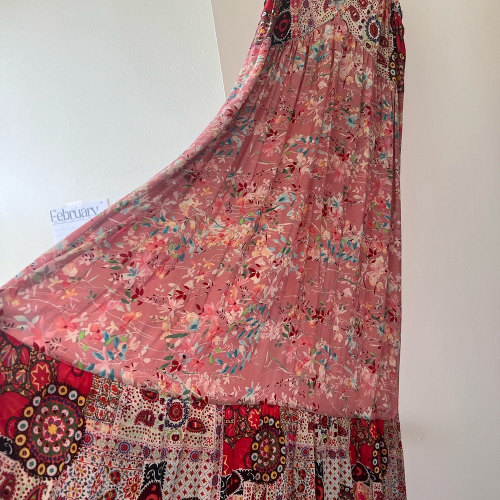 French floral Maxi dress sz sm